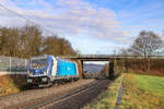 CD Cargo 388 001 auf Testfahrt von Kassel nach Fulda am 17.12.2019 bei Götzenhof