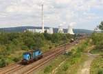 T 679 1600 und 771 182-3 zu sehen in Kadan Prunéřov, weil am 27.08.23 zwischen Kadan Prunéřov und Klášterec nad Ohří der Strom abgeschaltet war. Sie warten auf ihre Züge. 