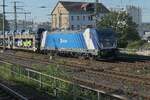 388 028 von ČD Cargo f�hrt Anfang September 2026 mal ausnahmsweise den Autotransportzug von Mlada Boleslav.