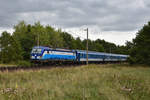 Eurocity kommend aus Richtung Schwerin, mit der 193 290-4 in Front.