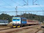 BR 163.047 mit Personalzug aus Chocen nach Lichov in Letohrad, 6.8.2014.