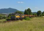 753 733 + 753 732 mit einem Kokszug am 07.06.2014 bei Furth im Wald.