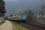 Arriva 140 052 im Einsatz bei Regiojet zwischen Kolin und Usti nad Labem.