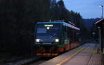 654 006 -9 als Abendzud nach Číčenice in Stožec 18.10.2023 18.20 Uhr.