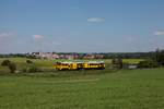 Der GWTR 913/813 101, als Os7107 (Karlovy Vary d.n. - Mariánské Lázně), am 04.06.2015 zwischen Teplá und Mrázov. 