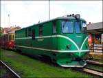 JHMD T47 005 (705.9) am 30.August 2020 im Endbahnhof Jindrichuv Hradec.