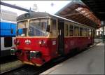 KŽC M152 0157 steht in Bahnhof Praha Masarykovo am 4.05.2017.