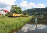 162 113 als R 1308 zu sehen am 06.06.22 in Ústí nad Labem-Střekov.