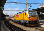 REGIOJET im Bahnhof Brno hl. n. Brno, 12.6.2023