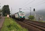 383 050-2 zusehen mit einem Kesselzug am 18.07.20 in Ústí nad Labem-Střekov.