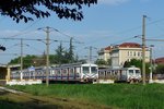 Zwei Triebzüge der Baureihe E14 im Kopfbahnhof Adapazari (Sakarya, Türkei), 24.4.16. 