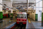 Tünel / Beyoğlu Istanbul, 25. Juli 2023<br>
Die zweitälteste U-Bahn der Welt - die Standseilbahn Tünel in Istanbul.