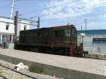 Sousse Metro Station, Diesellok 040-DM-267 der SNCFT abgestellt,fotografiert am 26.08.09 in Sousse.