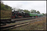 Ankunft L 3535 mit Sonderzug am 12.10.2016 im Bahnhof Kostryschiwka.