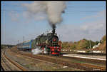 Am 10.10.2016 wartete ich im Bahnhof Ladyschyn auf unseren Sonderzug, der bespannt mit SU 51-86 hier vormittags ankommt.