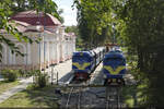26.09.2025: UZ TU2 134 & unbekannt / Kindereisenbahn, Dnipro, Ukraine