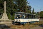 In Zaporoshje sind immer noch die ur-Trams unterwegs.