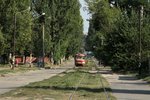 Wagen 805 als Tatra 3 am 6 August 2016 in Zaporoshje auf der Strecke.