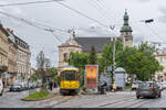 25.05.2025: ЛКП Tatra KT4DM 1211 / Ploshcha Soborna, Lwiw, Ukraine
