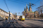 10.02.2025: ЛКП Tatra KT4SU 1103 / площа Кропивницького (Kropyvnytskyi-Platz), Львів (Lviv), Ukraine