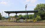 Die Tankstelle im Depot Tapolca am 26.07.2025.