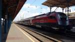 Am 04.08.2015 fuhr der RJ 85 mit dem Taurus 1116 208-0 aus dem Budapester Bahnhof Keleti-palyaudvar in Richtung München HBF.