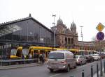 Bahnhof Budapest-Nyugati am 19.01.2007 von der Straenseite,  2.