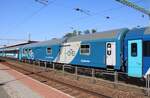 M�V H-START 50 55 84-44 003-4 Bd im IC 877  Balaton  von Keszthely nach Budapest-D�li, am 01.08.2026 in Si�fok.
