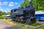 Die Denkmallok M�V 376.649 am 01.08.2026 im Bahnhof Si�fok.