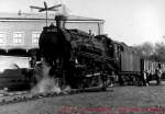 MAV - Die BR 411.033 in Misskolc - Herbst 1966 (Foto: J.J. Barbieux)