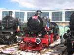 Internationale Lokparade am 18.09.2004. im Ungarischen Eisenbahnmuseum, Budapest mit CFR 140 117 und ex Sdbahn 109 13.

