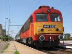 Die in Szolnok remotorisierte MV M41 2321 wartet im Bf. Pspkladny am 03.07.2007.