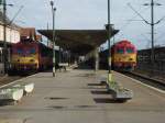Zwei M41e - typisch fr Miskolc-Tiszai Bahnhof.