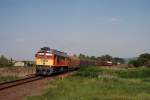 M62 326 mit einem Gterzug in Zalaszentivan (23.05.2007)