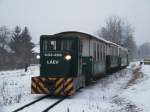 LEV C02 408 mit dem Sonderzug in Disgyőr, am 18. 02. 2012.  