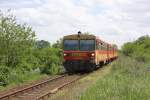 Auf dem Weg von Villany nach Pecs begegnete mir am 6.5.2010 bei Palkony der
Bzmot 327 von H-Start, der vierteilig unterwegs war.