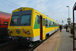 247 508 GySEV Raaberbahn - am 26.10.2017 im Bahnhof von Hegyeshalom(Gr) -   Abfahrt 13:40 als R 39824 nach Csorna