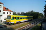 247 503 als R 7147 (Wiener Neustadt Hbf - Sopron) in Bad Sauerbrunn, 27.08.2019.