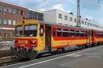 Triebwagen 117 358 in Debrecen, 26.6.2016