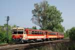 Bzmot 252 mit dem 9812 vor Nagykanizsa (22.05.2007)