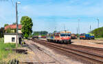 117 290 als R 5415 (Ozd - Miskolc-Tiszai) im Bahnhof Bf B�nr�ve 5.5.26
