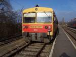 Bzmot 339 der MAV am 18.01.2007 im Bahnhof Eszergom.