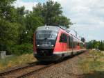 6342 014 mit zwei anderen Desiro zwischen Fonydliget und Fonyd mit dem Express-Zug 'Sifok', von Budapest-Dli (durch Szkesfehrvr und Sifok) nach Fonyd, am 25.