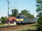 MV-Trakci V43 1113 zwischen Fonydliget und Fonyd mit einem Schnellzug von Storaljajhely nach Keszthely am 18.