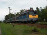 V43 1127 zwischen Fonydliget und Fonyd, mit einem Schnellzug aus Sifok (durch Fonyd und Kaposvr) nach Pcs, am 17. 08. 2010. 