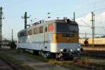 Trafolok ex V 431178 am 18.5.2011 im Bahnhof Nagykanisza.