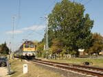MV Start 433 278 mit dem IC 19707  Kk Hullm  von Tapolca nach Budapest-Dli, am 12.08.2022 in Balatonkenese.