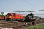 M62 235 und V46 047 in Pecs-Kelet (21.05.2007)