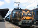 Rangierlok V 46 im Bf Szombathely; Juni 2003