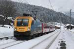 Zum Kilometerausgleich sind MAV 470er in Österreich vor Personenzügen anzutreffen.